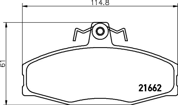 Mintex MDB1913 - Тормозные колодки, дисковые, комплект autospares.lv