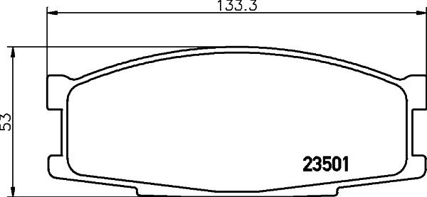 Mintex MDB1449 - Тормозные колодки, дисковые, комплект autospares.lv