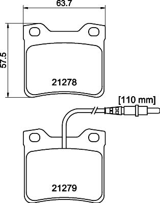 Mintex MDB1442 - Тормозные колодки, дисковые, комплект autospares.lv