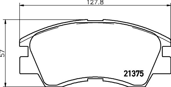 Mintex MDB1447 - Тормозные колодки, дисковые, комплект autospares.lv