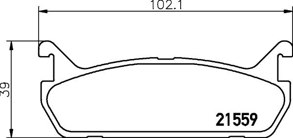 Mintex MDB1414 - Тормозные колодки, дисковые, комплект autospares.lv