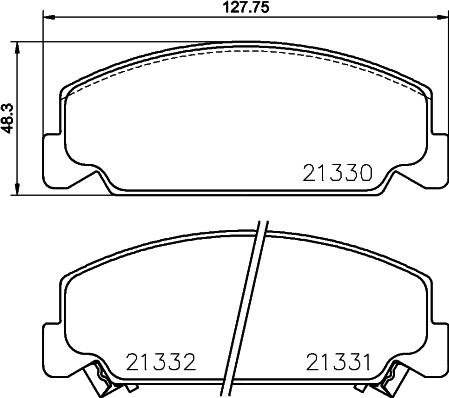 Mintex MDB1431 - Тормозные колодки, дисковые, комплект autospares.lv