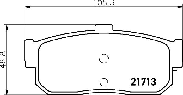 Mintex MDB1501 - Тормозные колодки, дисковые, комплект autospares.lv