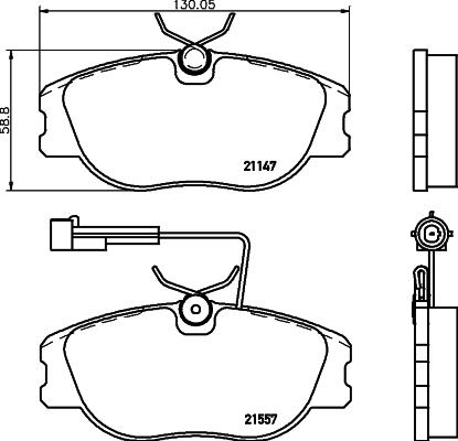 Girling 6110522 - Тормозные колодки, дисковые, комплект autospares.lv