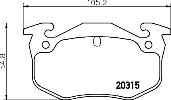 Mintex MDB1668 - Тормозные колодки, дисковые, комплект autospares.lv