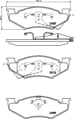 Mintex MDB1604 - Тормозные колодки, дисковые, комплект autospares.lv