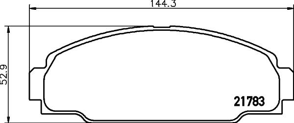 Mintex MDB1619 - Тормозные колодки, дисковые, комплект autospares.lv