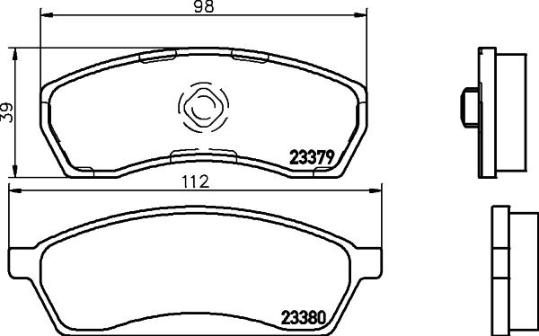 Mintex MDB1689 - Тормозные колодки, дисковые, комплект autospares.lv