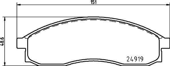 Mintex MDB1681 - Тормозные колодки, дисковые, комплект autospares.lv