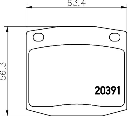 Mintex MDB1097 - Тормозные колодки, дисковые, комплект autospares.lv