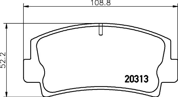 Mintex MDB1058 - Тормозные колодки, дисковые, комплект autospares.lv