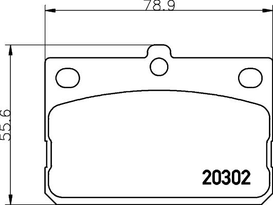 Mintex MDB1063 - Тормозные колодки, дисковые, комплект autospares.lv