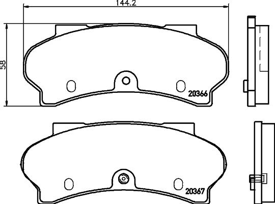 Mintex MDB1086 - Тормозные колодки, дисковые, комплект autospares.lv