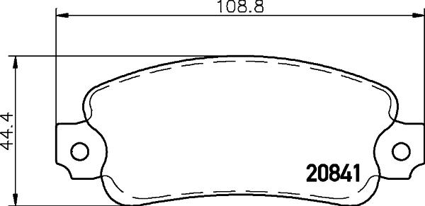 Mintex MDB1088 - Тормозные колодки, дисковые, комплект autospares.lv