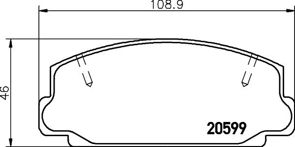 Mintex MDB1149 - Тормозные колодки, дисковые, комплект autospares.lv