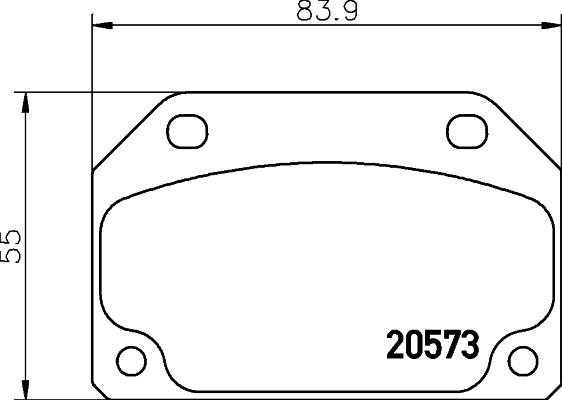 Mintex MDB1142 - Тормозные колодки, дисковые, комплект autospares.lv