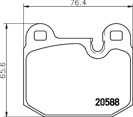 Mintex MDB1153 - Тормозные колодки, дисковые, комплект autospares.lv