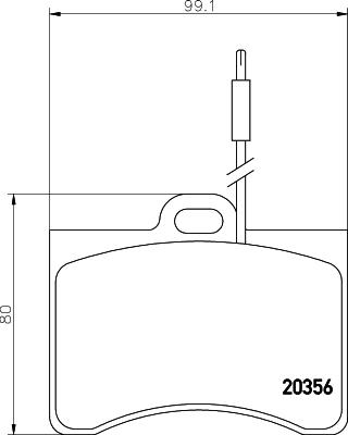 Mintex MDB1101 - Тормозные колодки, дисковые, комплект autospares.lv