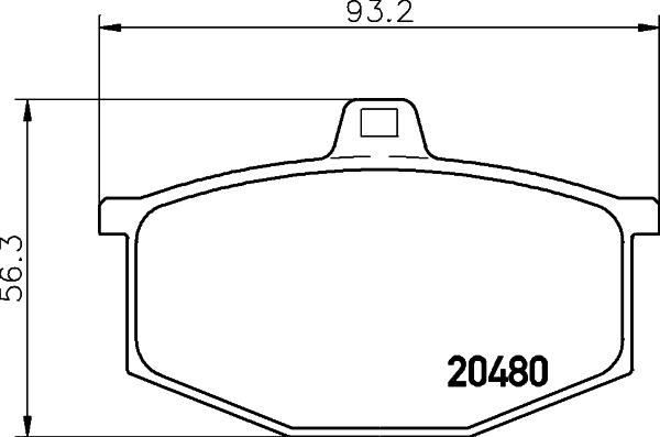 Mintex MDB1118 - Тормозные колодки, дисковые, комплект autospares.lv