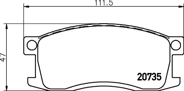 Mintex MDB1185 - Тормозные колодки, дисковые, комплект autospares.lv