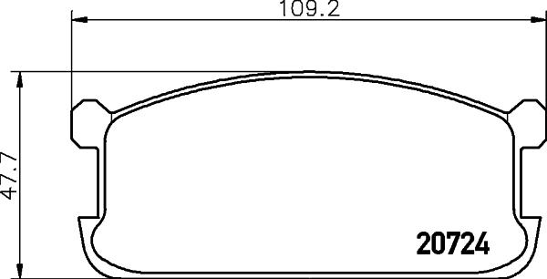 Mintex MDB1186 - Тормозные колодки, дисковые, комплект autospares.lv