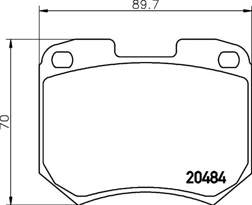 Mintex MDB1130 - Тормозные колодки, дисковые, комплект autospares.lv