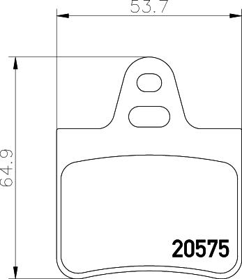 Mintex MDB1120 - Тормозные колодки, дисковые, комплект autospares.lv