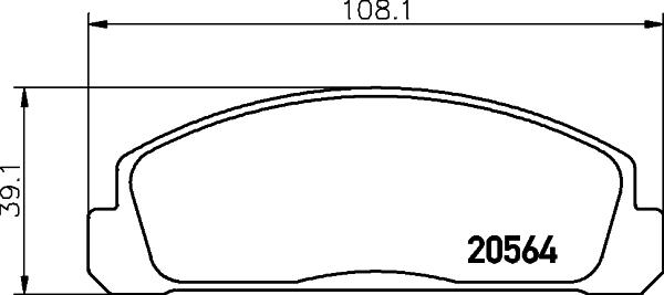 Mintex MDB1122 - Тормозные колодки, дисковые, комплект autospares.lv