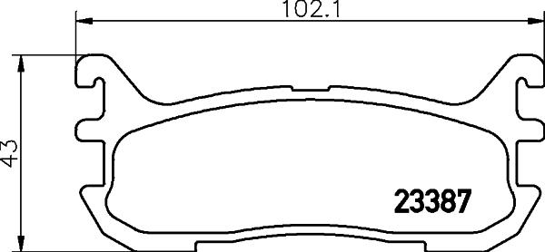 Mintex MDB1893 - Тормозные колодки, дисковые, комплект autospares.lv