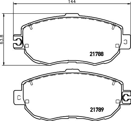 Mintex MDB1840 - Тормозные колодки, дисковые, комплект autospares.lv