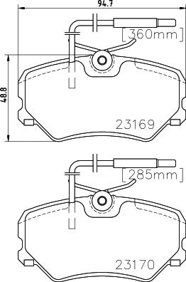 Mintex MDB1869 - Тормозные колодки, дисковые, комплект autospares.lv