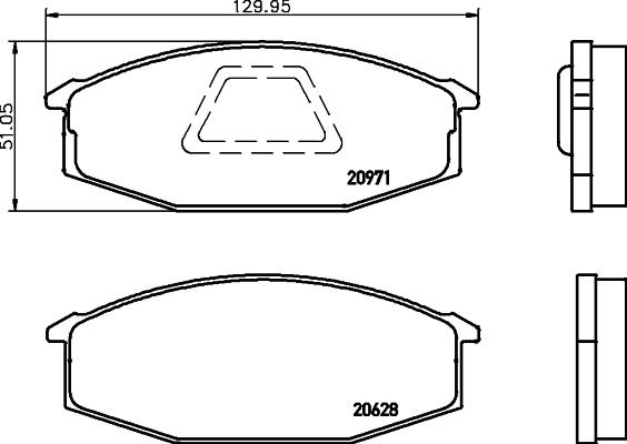 Pemebla JAPPA-116AF - Тормозные колодки, дисковые, комплект autospares.lv