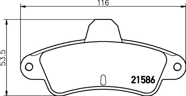 Mintex MDB1885 - Тормозные колодки, дисковые, комплект autospares.lv