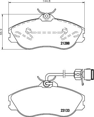 Mintex MDB1820 - Тормозные колодки, дисковые, комплект autospares.lv