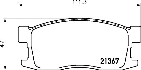 Mintex MDB1394 - Тормозные колодки, дисковые, комплект autospares.lv