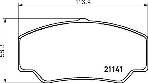 Mintex MDB1341 - Тормозные колодки, дисковые, комплект autospares.lv