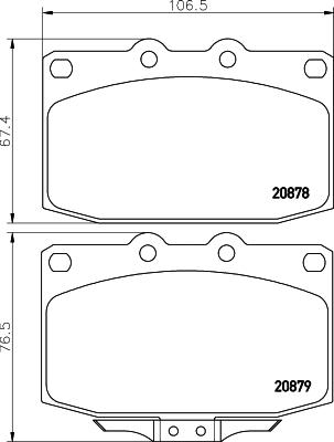 Mintex MDB1351 - Тормозные колодки, дисковые, комплект autospares.lv