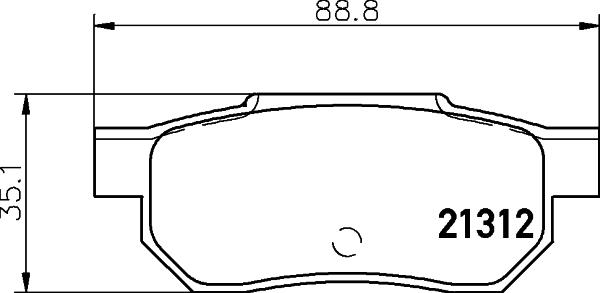 Mintex MDB1360 - Тормозные колодки, дисковые, комплект autospares.lv