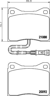 Mintex MDB1323 - Тормозные колодки, дисковые, комплект autospares.lv