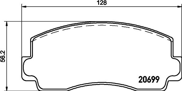 Mintex MDB1248 - Тормозные колодки, дисковые, комплект autospares.lv