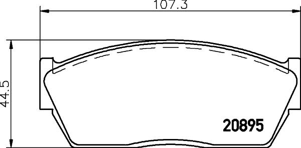 Mintex MDB1259 - Тормозные колодки, дисковые, комплект autospares.lv