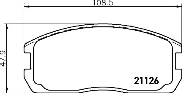 Mintex MDB1282 - Тормозные колодки, дисковые, комплект autospares.lv