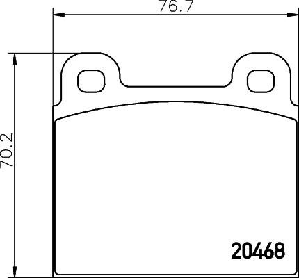 Mintex MDB1235 - Тормозные колодки, дисковые, комплект autospares.lv