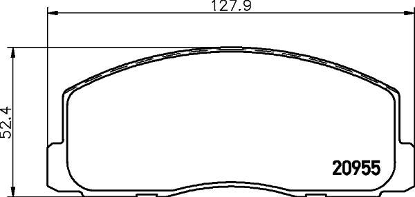 Mintex MDB1237 - Тормозные колодки, дисковые, комплект autospares.lv