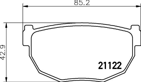 Roadhouse 2151.00 - Тормозные колодки, дисковые, комплект autospares.lv