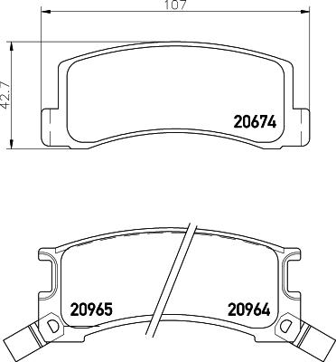 Magneti Marelli 363702160961 - Тормозные колодки, дисковые, комплект autospares.lv