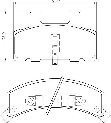 Mintex MDB1787 - Тормозные колодки, дисковые, комплект autospares.lv