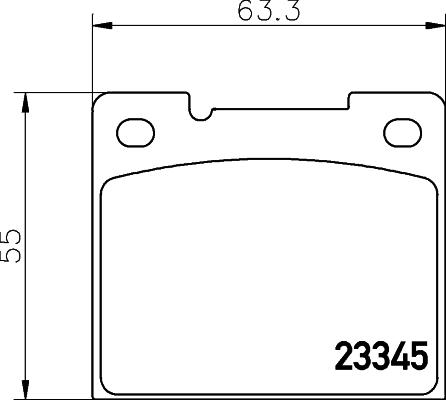 Mintex MDB1723 - Тормозные колодки, дисковые, комплект autospares.lv