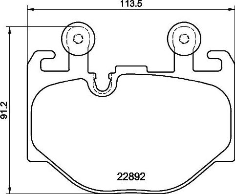 Mintex MDB84298 - Тормозные колодки, дисковые, комплект autospares.lv