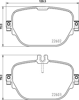 Mintex MDB3976 - Тормозные колодки, дисковые, комплект autospares.lv